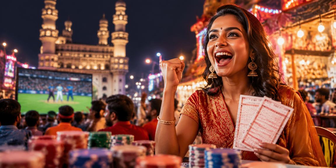 Player using mobile payment in Hyderabad at Charminar