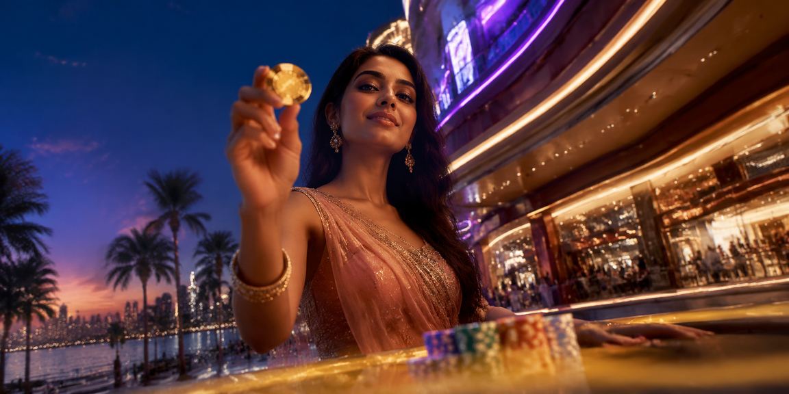 Neon-themed Teen Patti card game interface on mobile screen in India